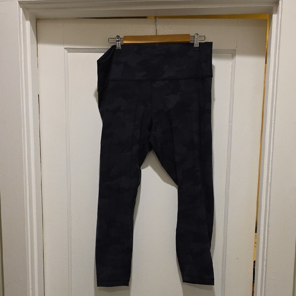 lululemon athletica Black Camo Leggings